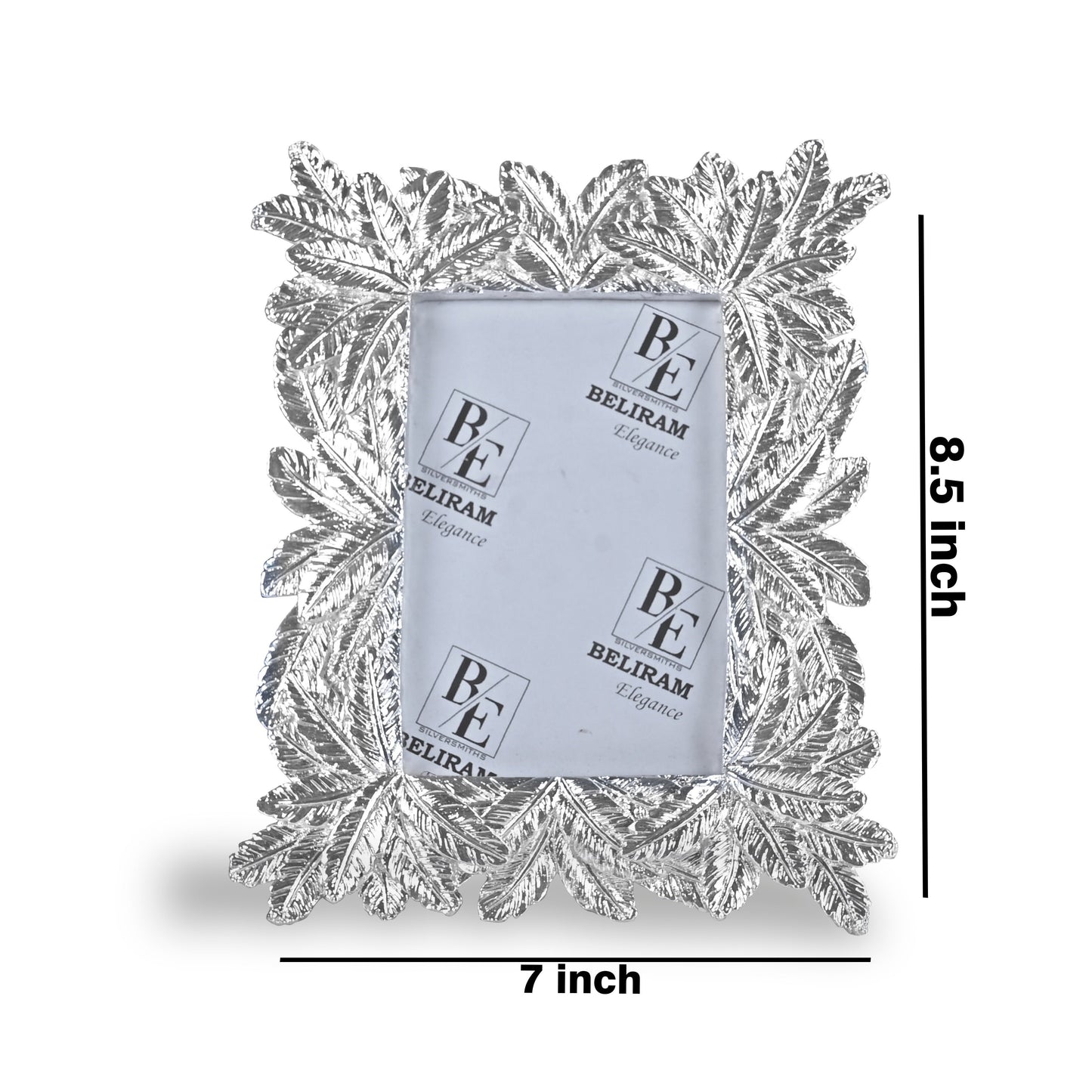 Silver Leaves Design Photo Frame