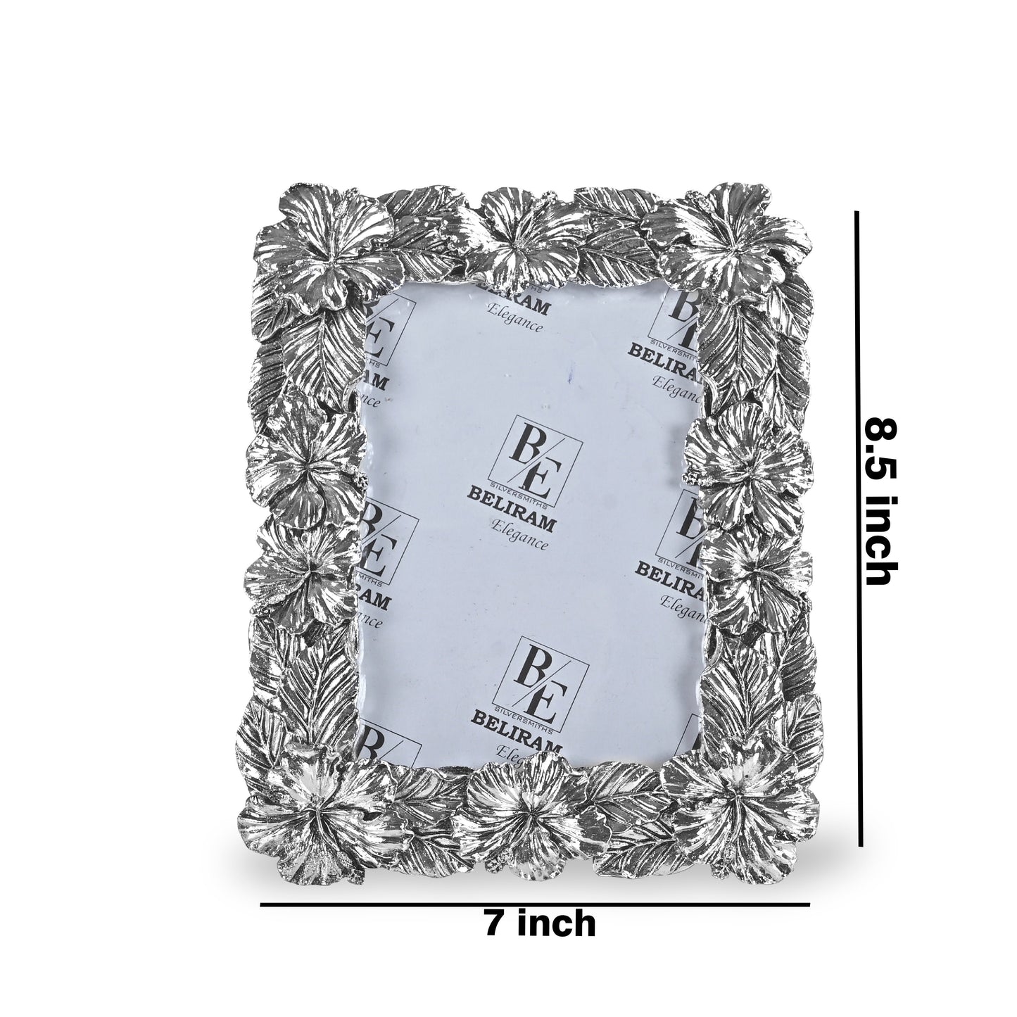 Hibiscus Silver Photo Frame