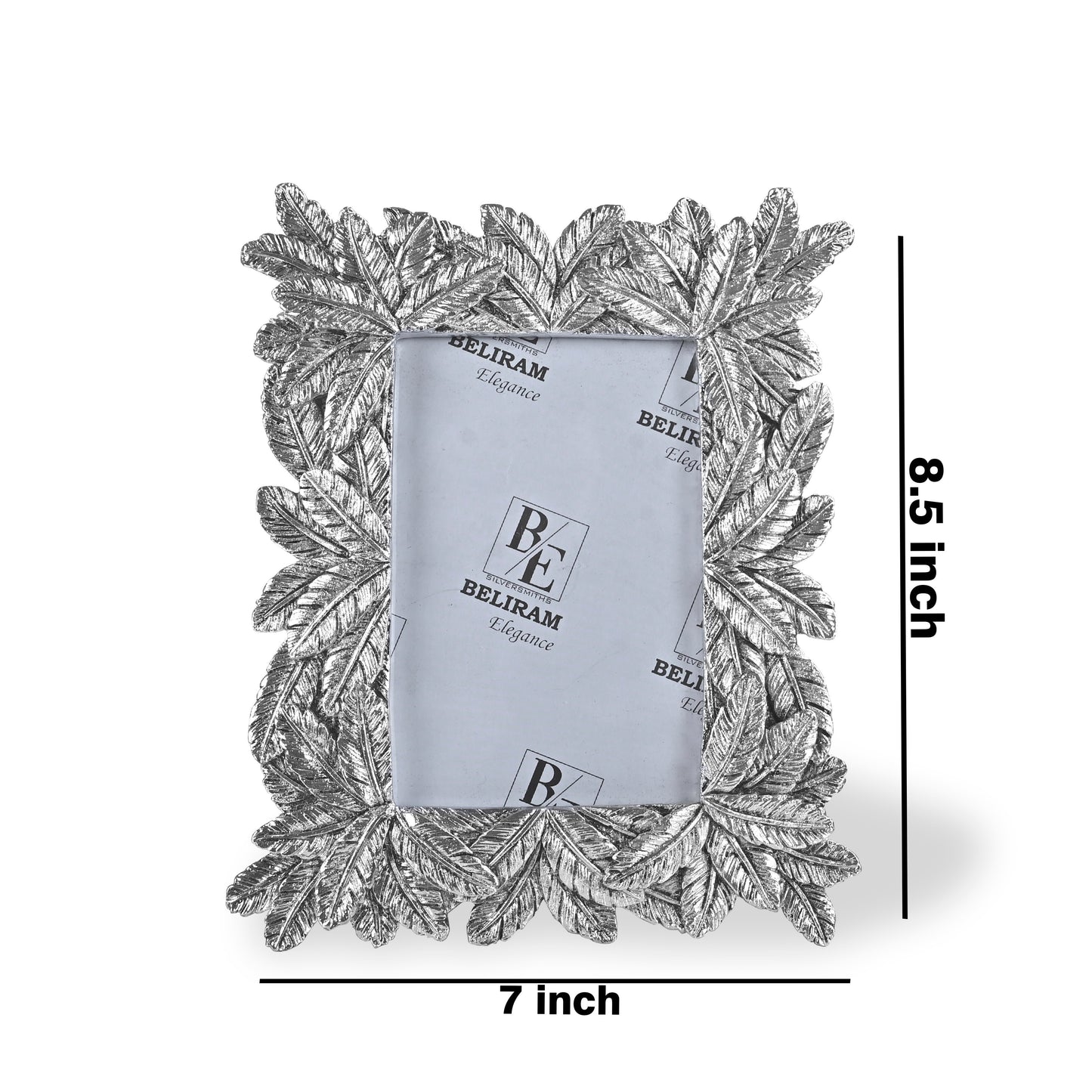Silver Leaves Design Photo Frame