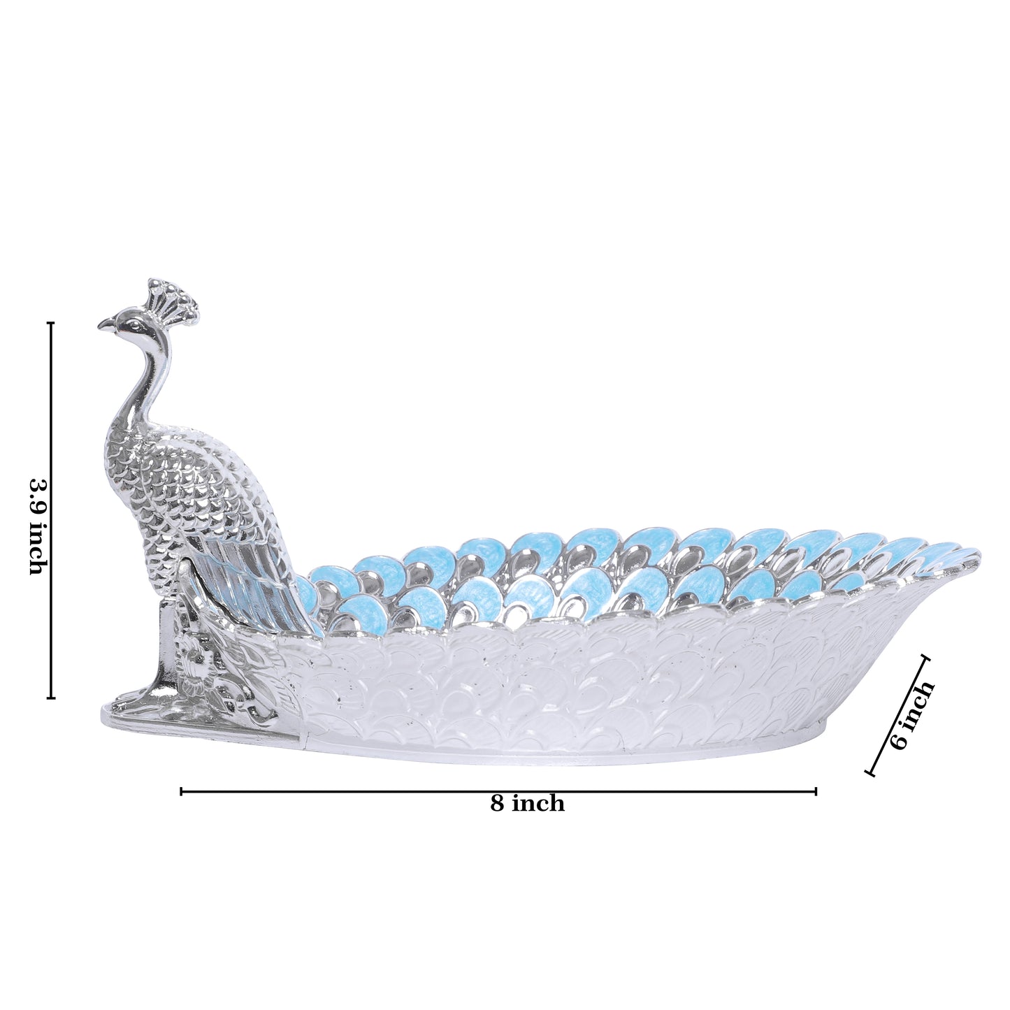 Peacock Platter - Blue