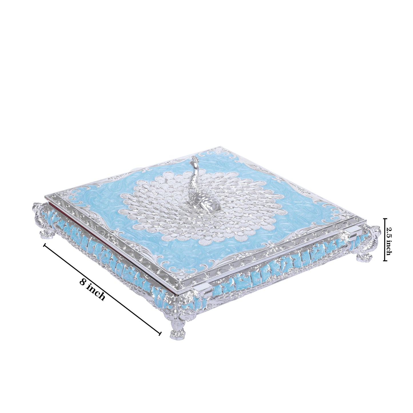 Peacock Box - Blue