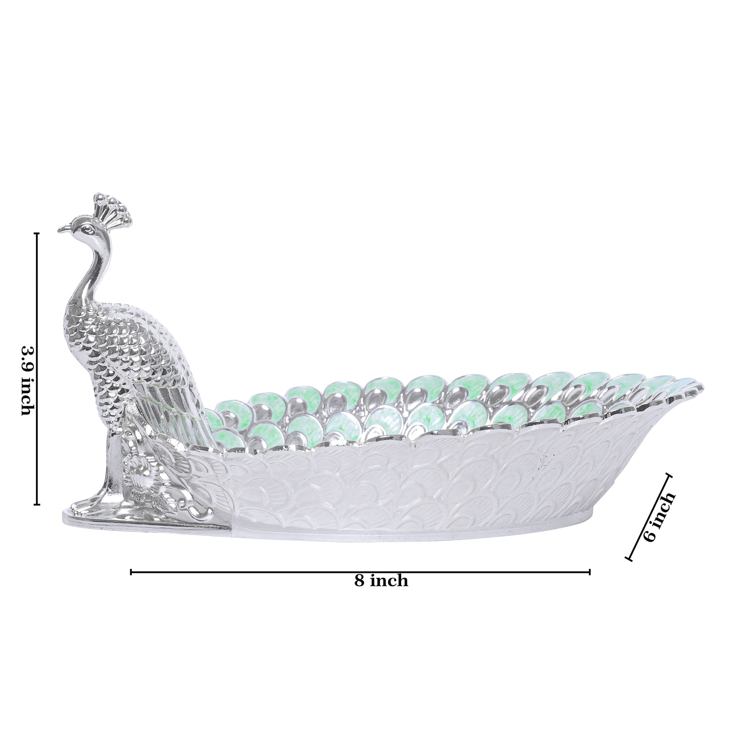 Peacock Platter - Green