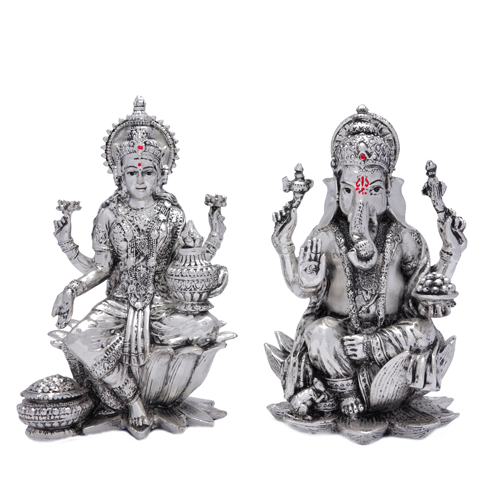 Lakshmi Ganesha ( antique finish )