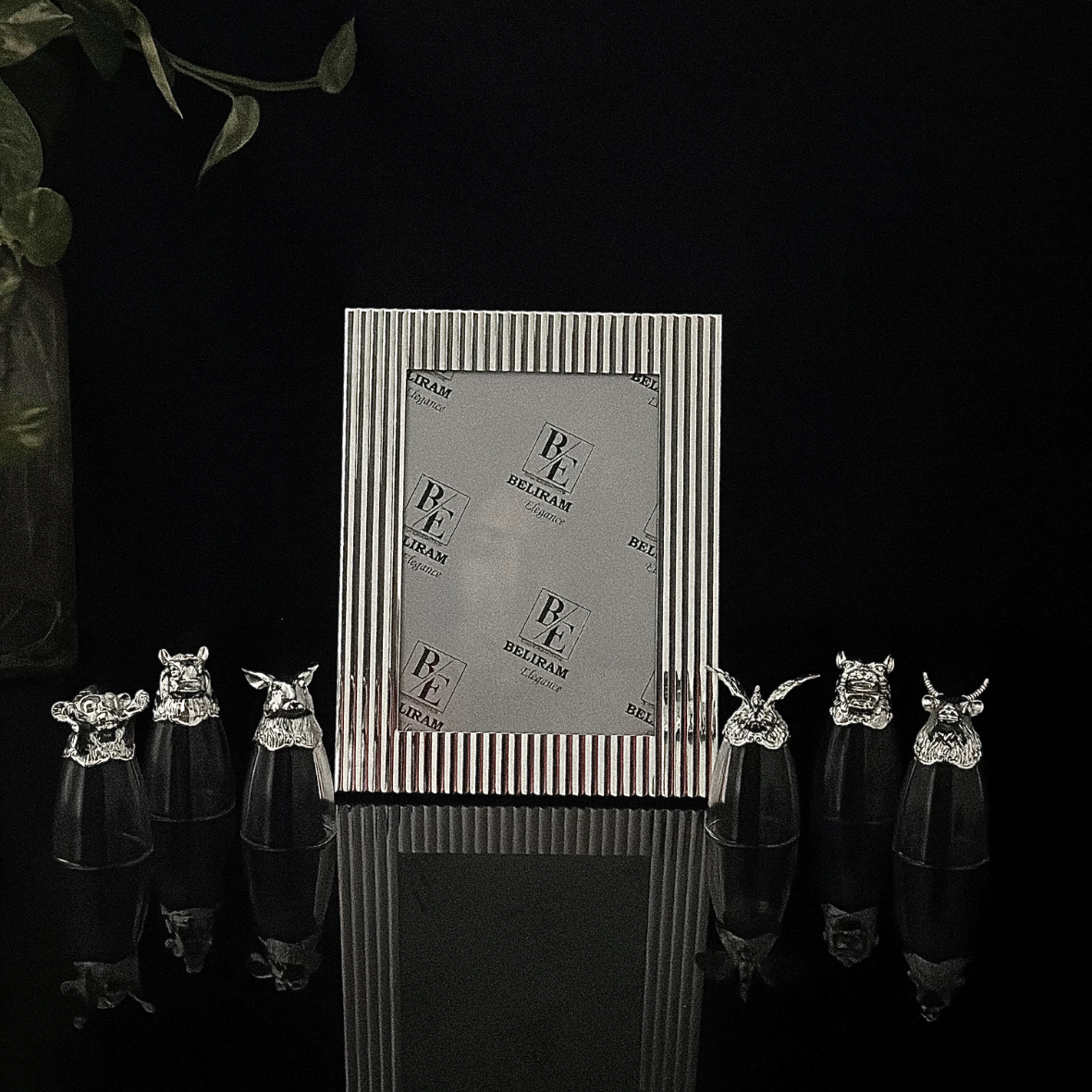 Silver Shot Glasses With Photo Frame
