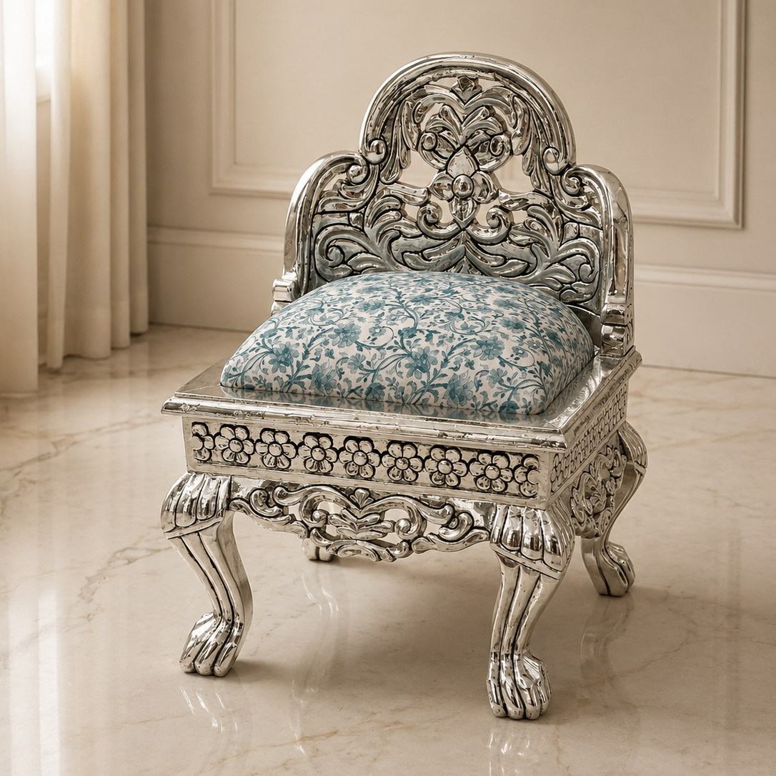 Pooja Chair Blue