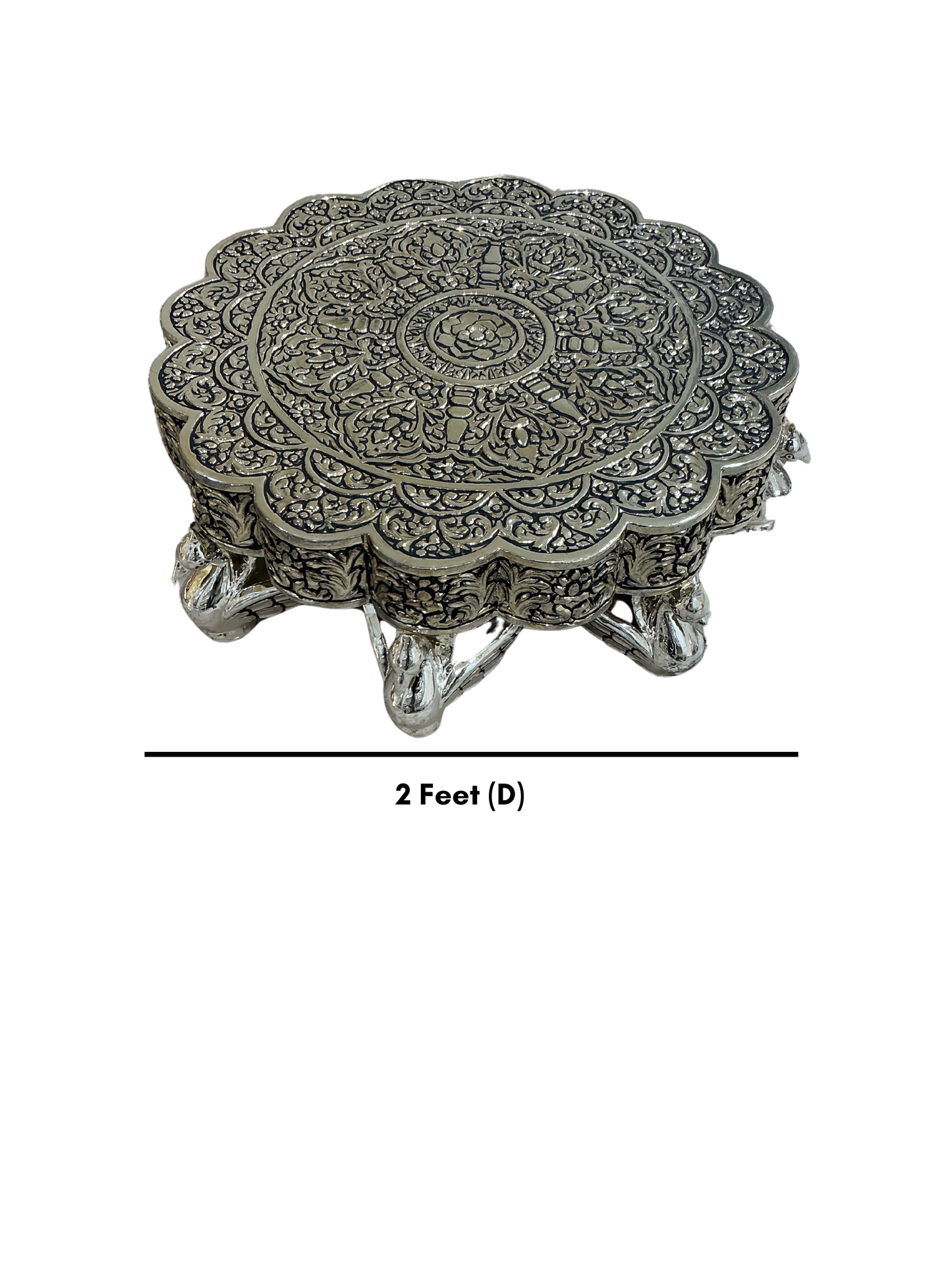 Chowki Oval Peacock