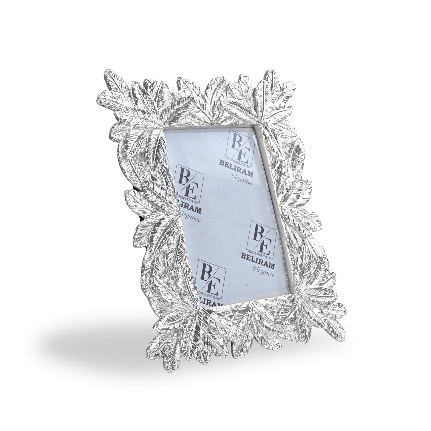 Silver Leaves Design Photo Frame