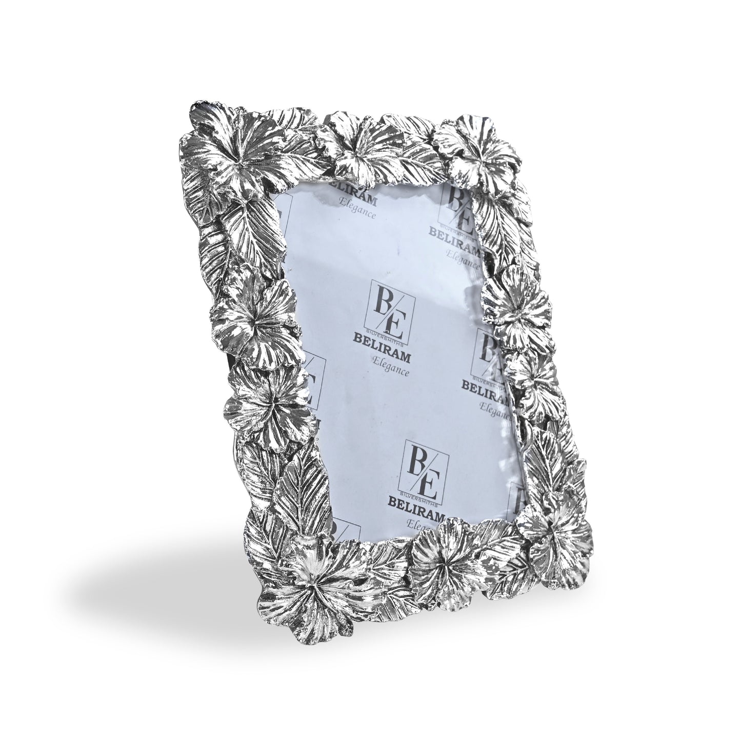 Hibiscus Silver Photo Frame