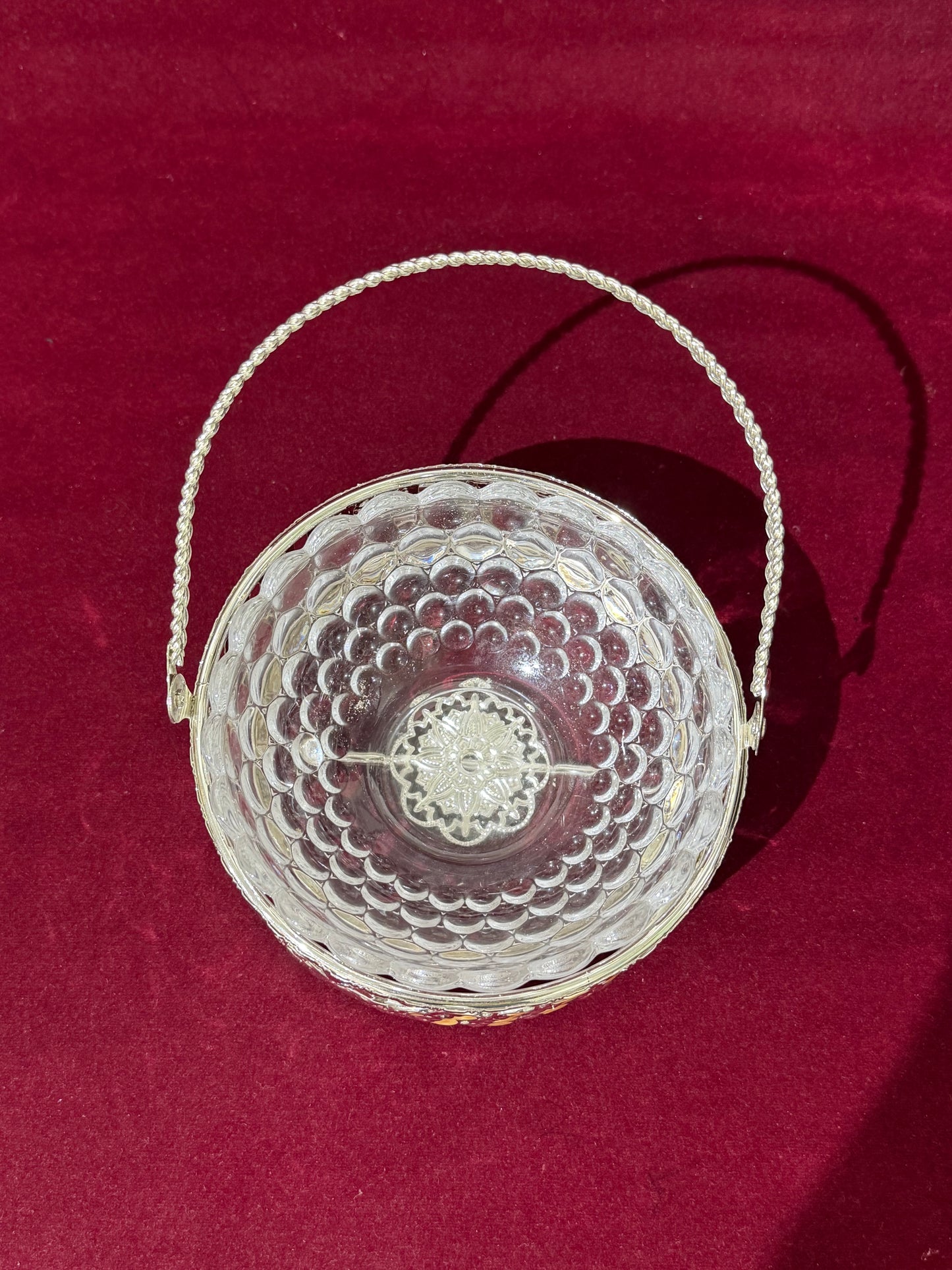 Peacock Basket With Handle