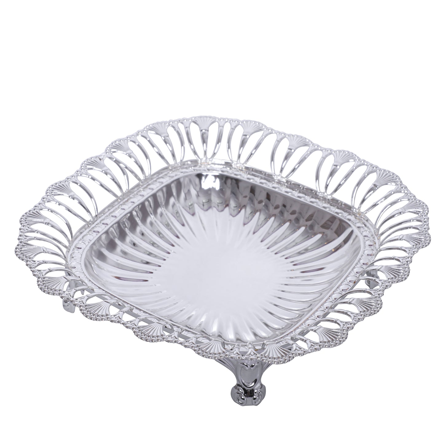Silver Square Tray (10")