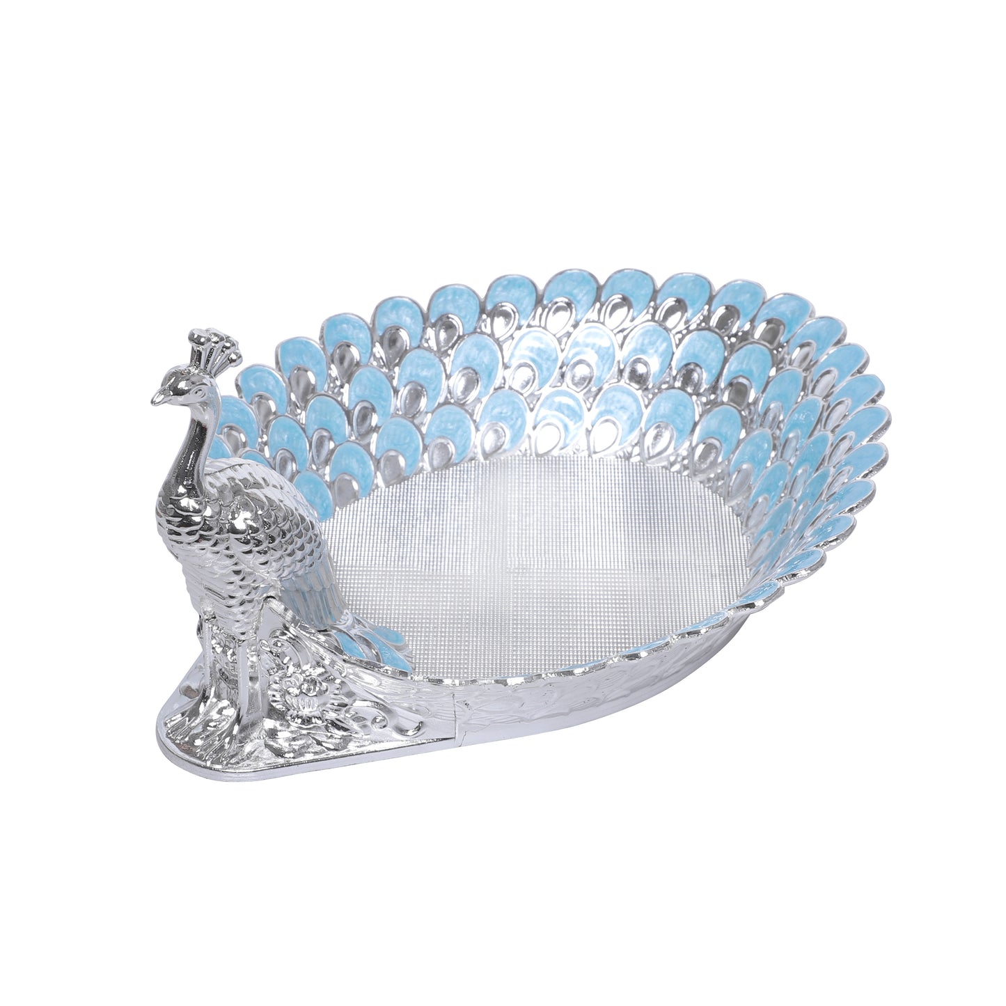 Peacock Platter - Blue