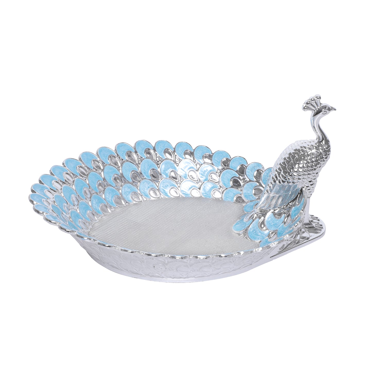 Peacock Platter - Blue