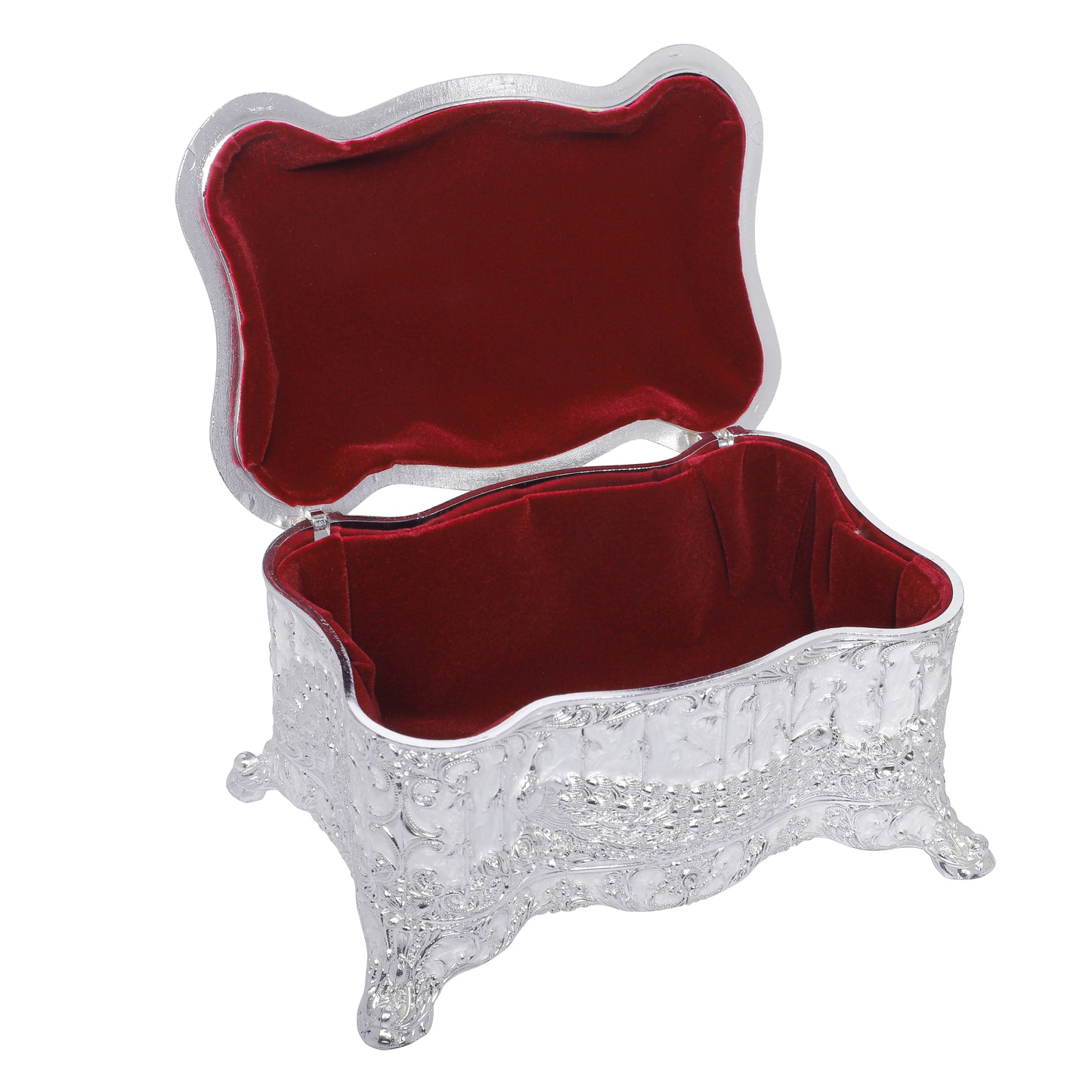 Crystal Nob Dry Fruit Box - White