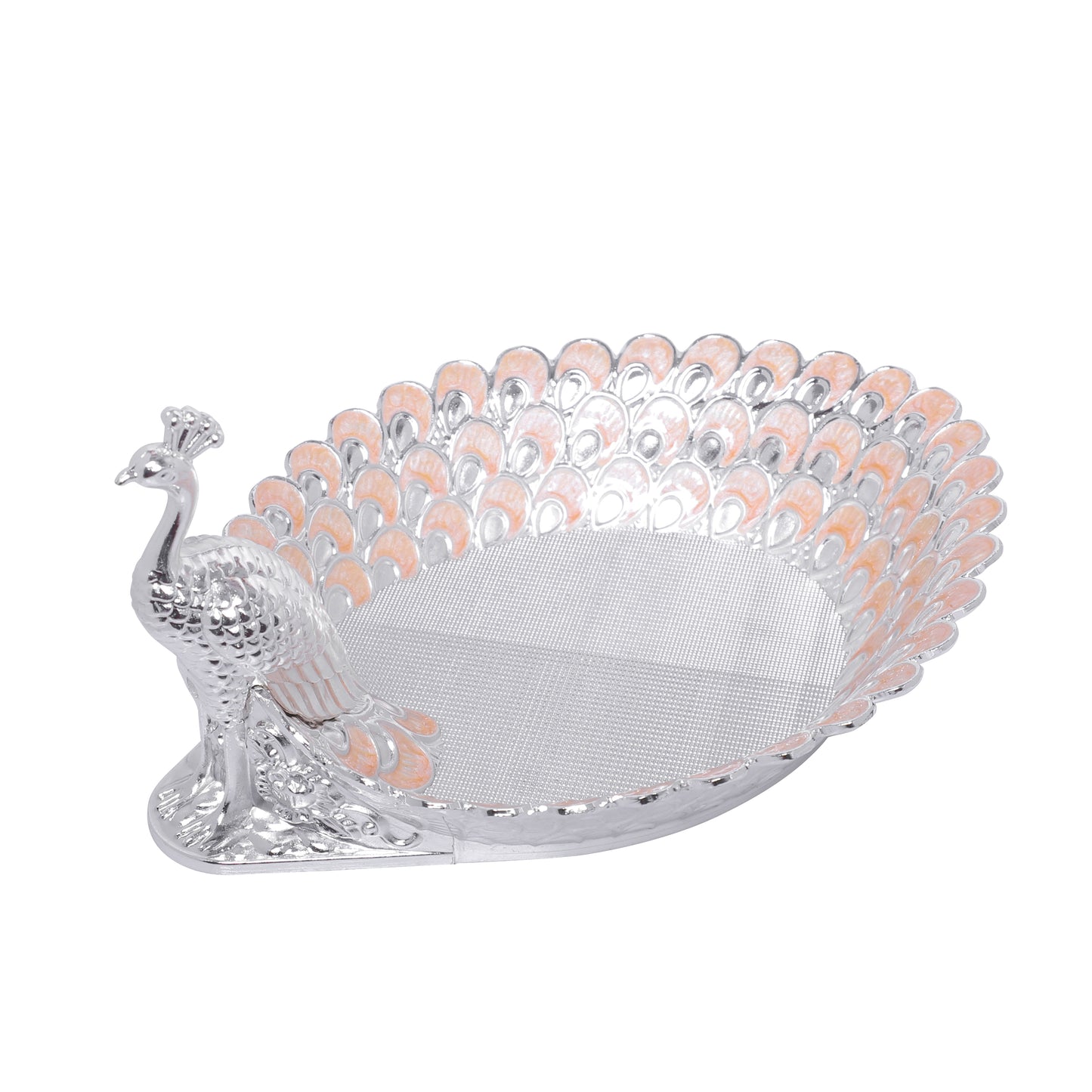 Peacock Platter - Peach
