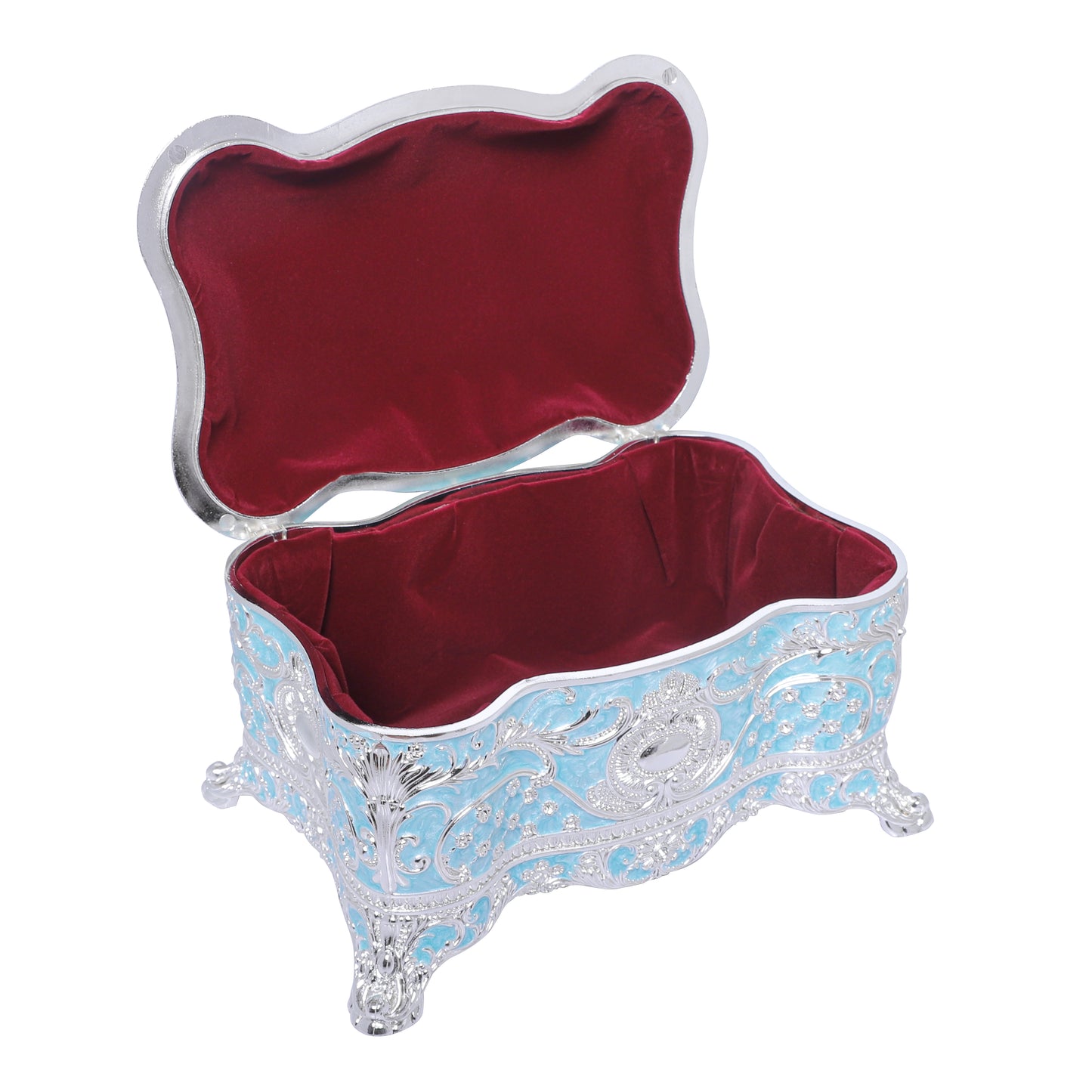 Crystal Nob Dry Fruit Box - Blue