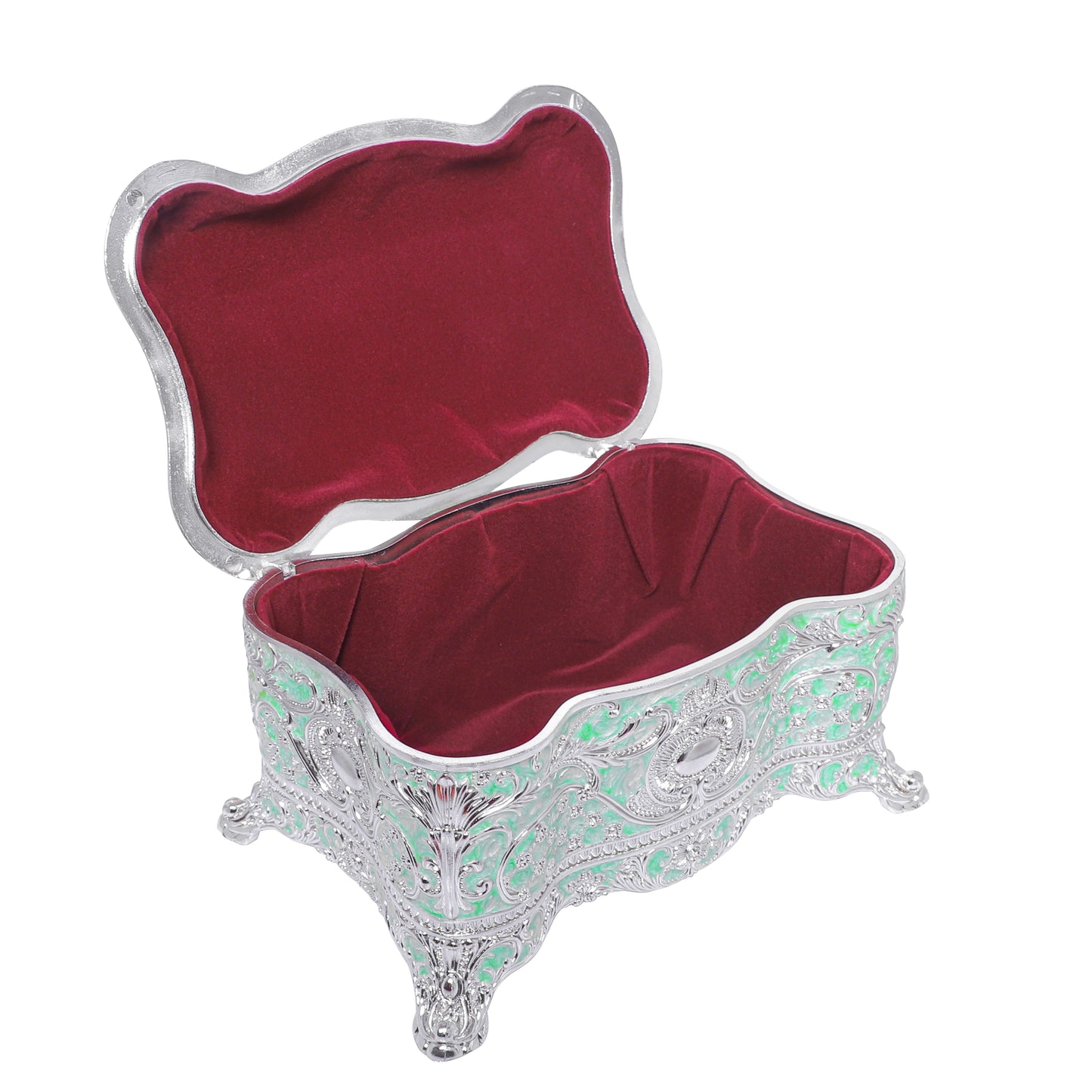 Crystal Nob Dry Fruit Box - Green