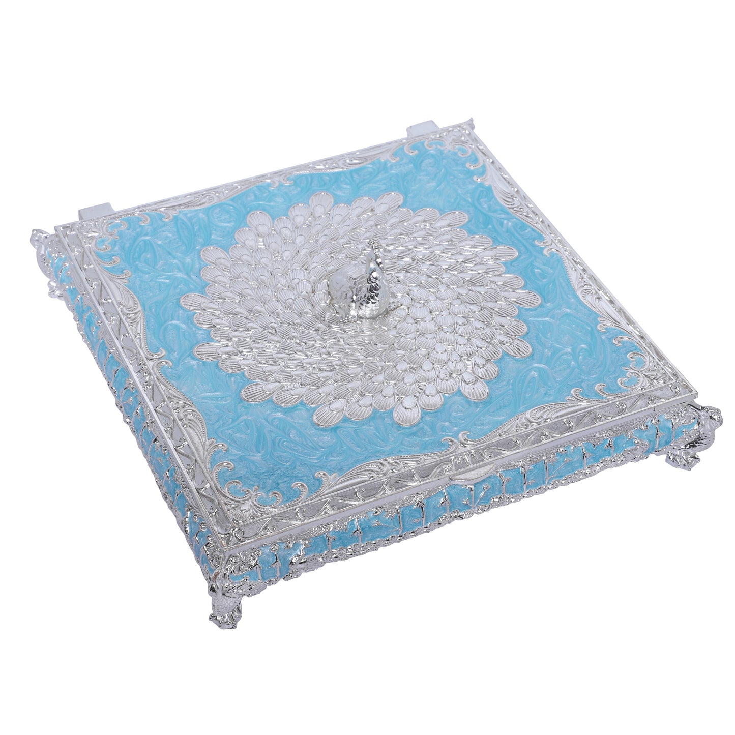 Peacock Box - Blue