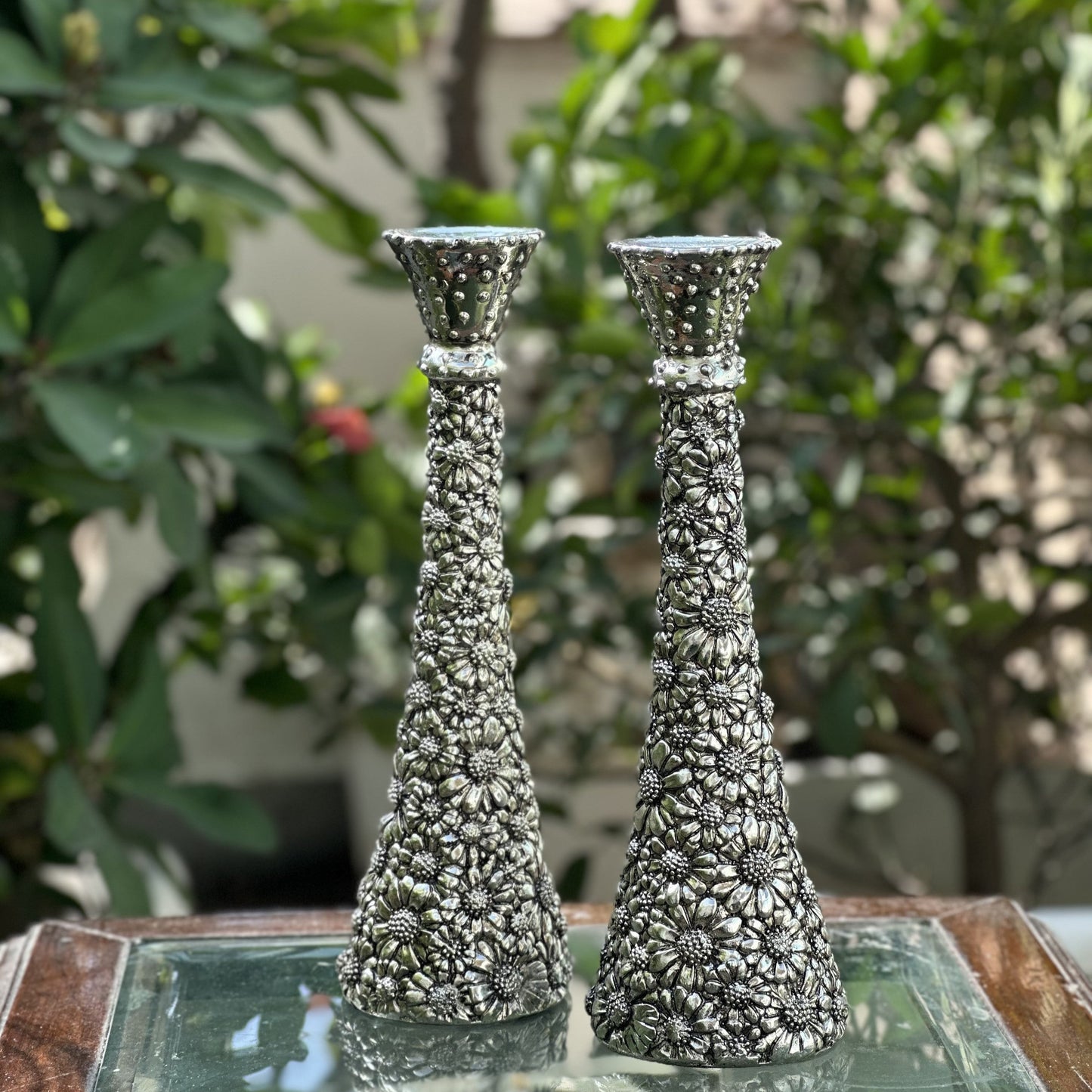 Candle stand pair