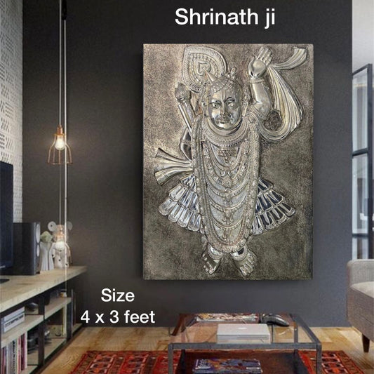 SriNath ji wall hanging- 4x3 feet