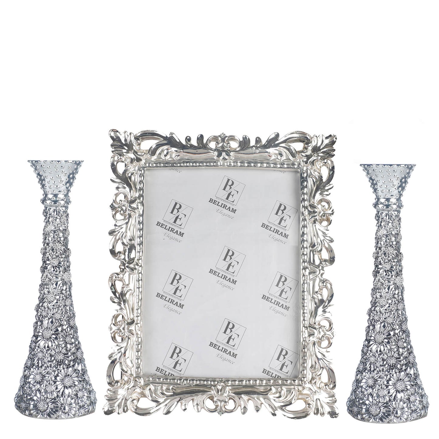 Photo frame with candle stand pair