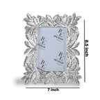 Silver Leaves Design Photo Frame