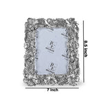 Hibiscus Silver Photo Frame