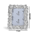 Hibiscus Silver Photo Frame