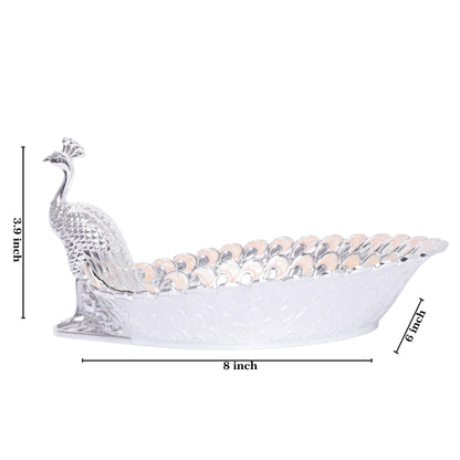 Peacock Platter - Peach