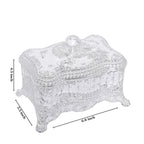 Crystal Nob Dry Fruit Box - White