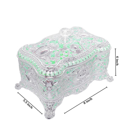 Crystal Nob Dry Fruit Box - Green