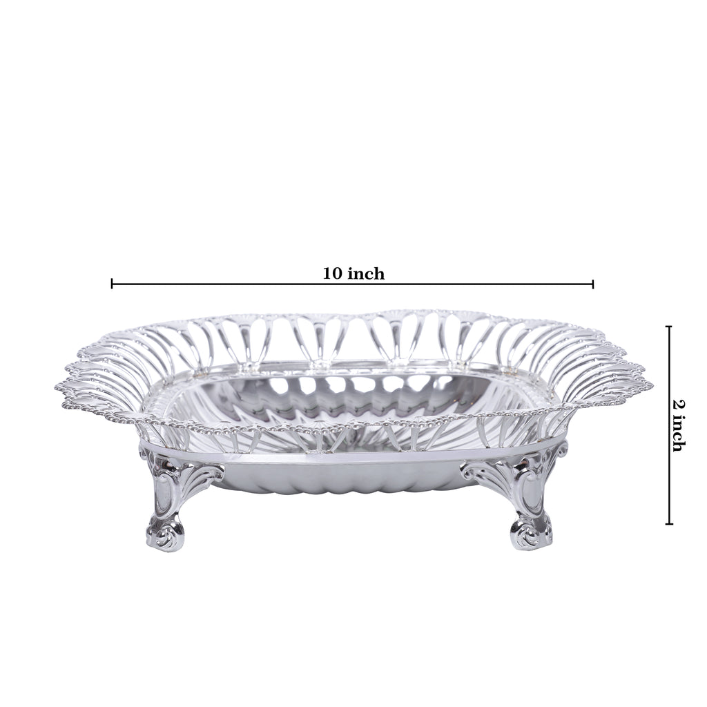 Silver Square Tray (10")