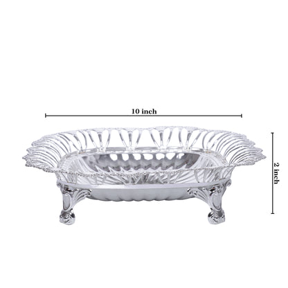 Silver Square Tray (10")