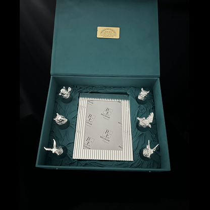 Silver Shot Glasses With Photo Frame