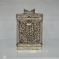 Box with handle - antique carving