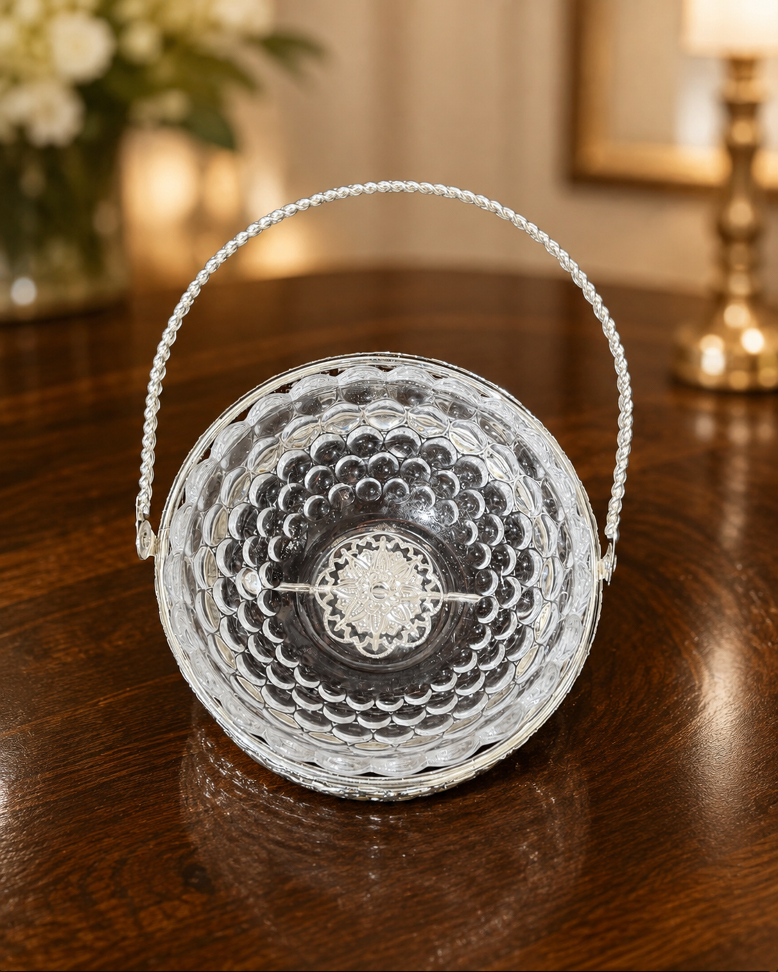 Peacock basket with Handle
