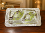 2 Peacock Boxes With Tray
