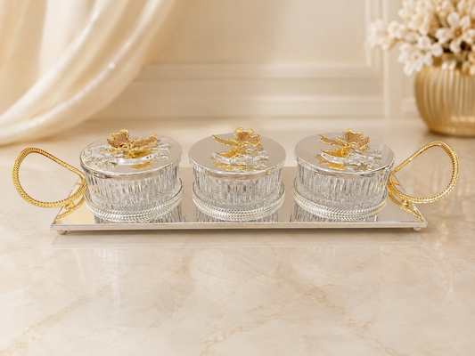 3 Boxes With Tray