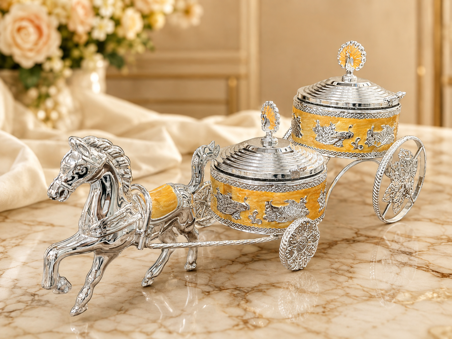Horse Carriage Twin Serving Box