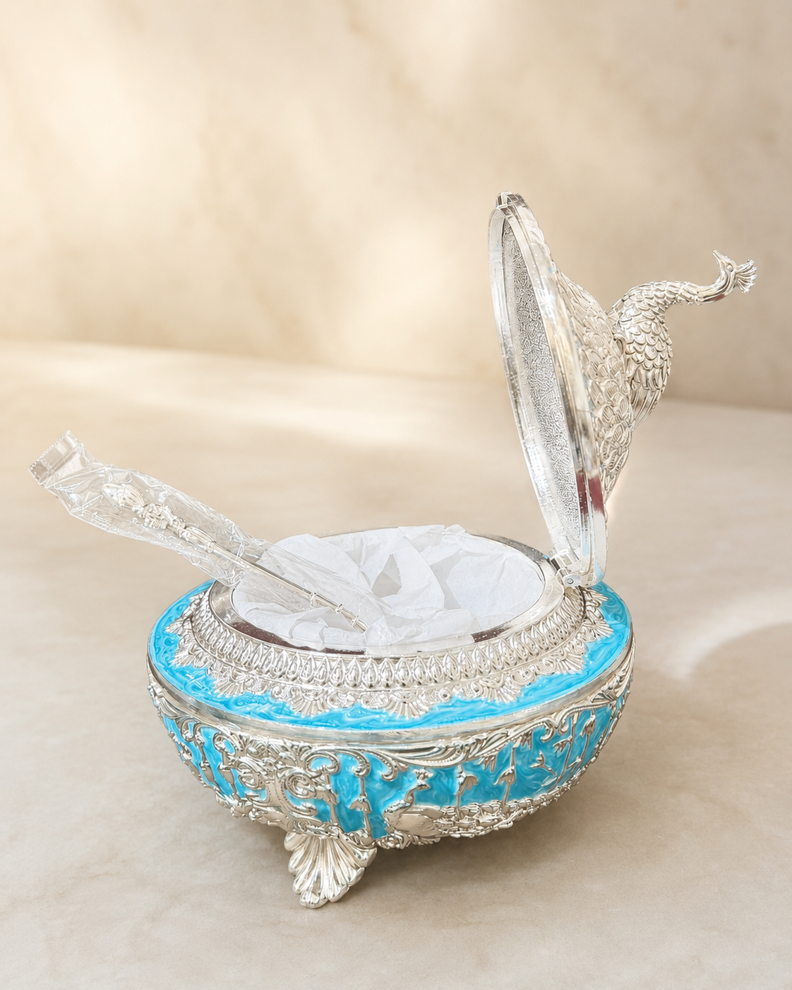 Single Peacock Candy Box