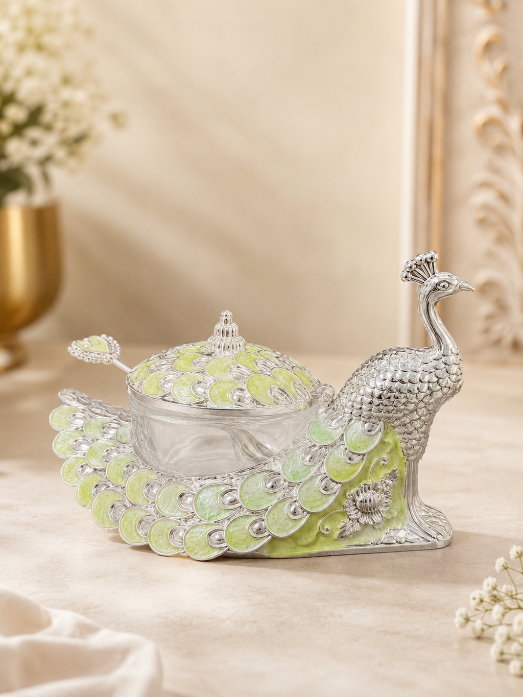 Single Peacock Candy Box