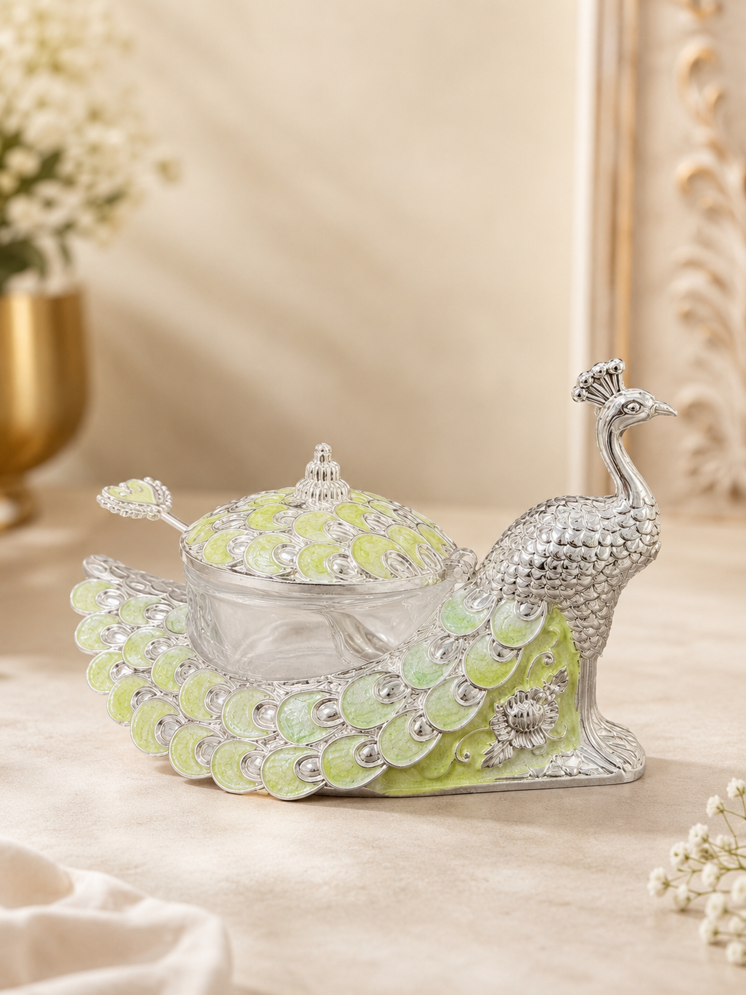 Single Peacock Candy Box
