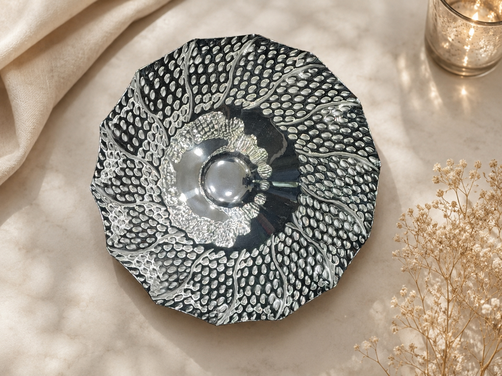 Silver Petal Bowl