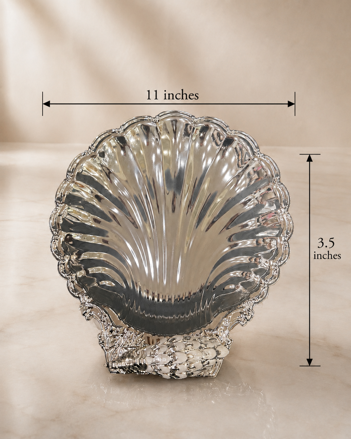 Peacock Platter White