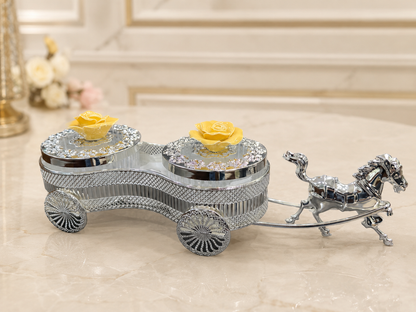 Double Dry Fruit Box with Horse Cart