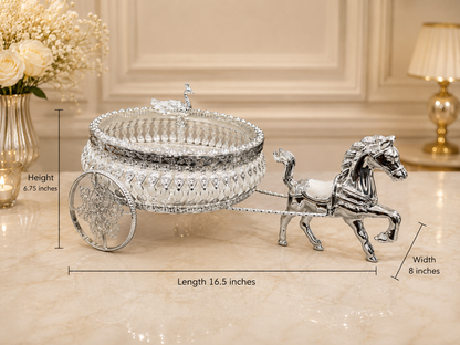 Horse Cart Dry Fruit Bowl | Decorative Serving Bowl