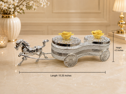 Double Dry Fruit Box with Horse Cart