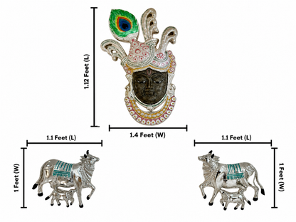 Sreenath Ji Face + Cows