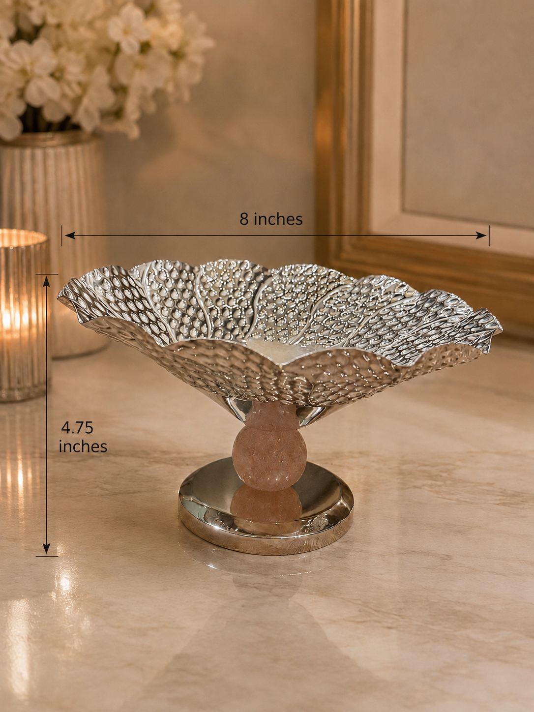 Silver Petal Bowl