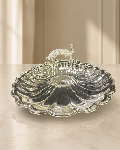 Peacock Platter White