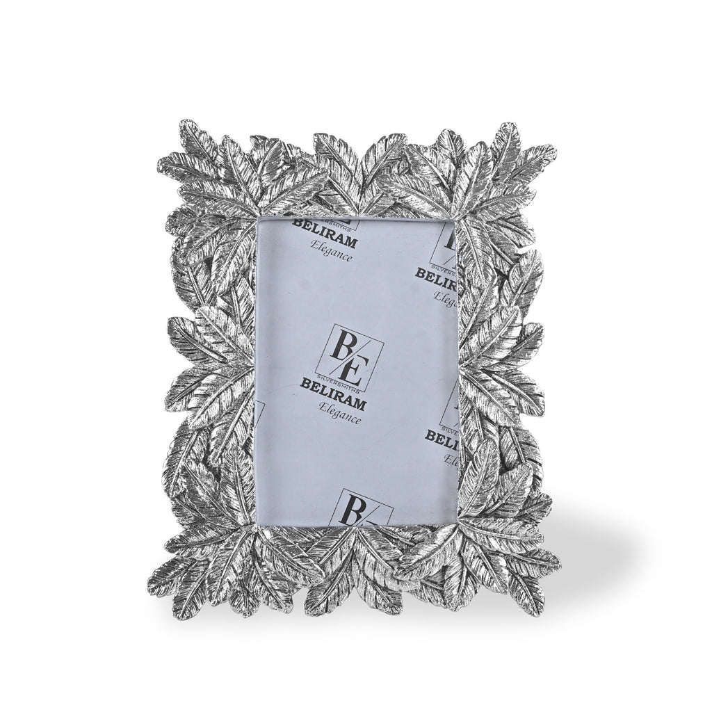 Silver Leaves Design Photo Frame